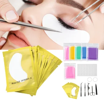 

Eyelashes Extension Kit Grafting False Eyelashes Tweezers Cotton Swab Makeup Tool