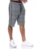 Men's Summer Shorts Size Stripe Plaid Fashion Shorts Men Drawstring Casual Shorts Summer Trousers Brand High Quality Polyester ► Photo 3/6