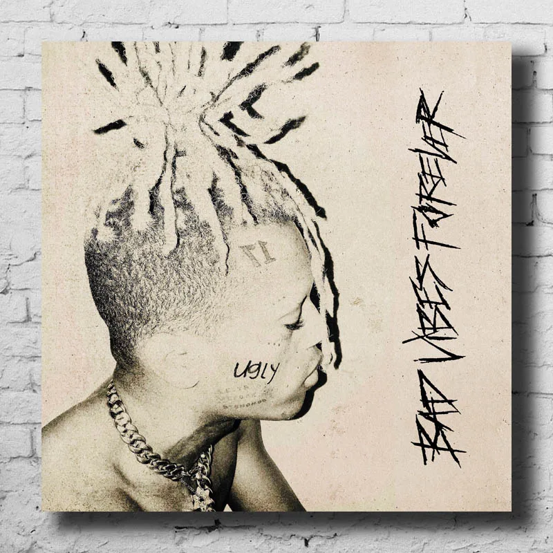 P719 XXXTentacion Bad Vibes Forever Music Обложка альбома искусство шелковая печать плакат на стене