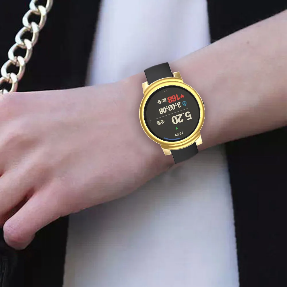 Мягкий силиконовый чехол для Ticwatch E Smart Watch, защитный чехол s, бампер для Tic Watch E Watch, защитный чехол, тонкий чехол из ТПУ с покрытием