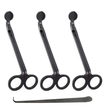 

Candle Wick Trimmer 3 Pcs Candle Wick Clipper Cutter Set Wick Trimmer with Wick Dipper Candle Accessory Set