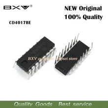 10PCS CD4017BE DIP16 CD4017 DIP CD4017B DIP-16 new original IC