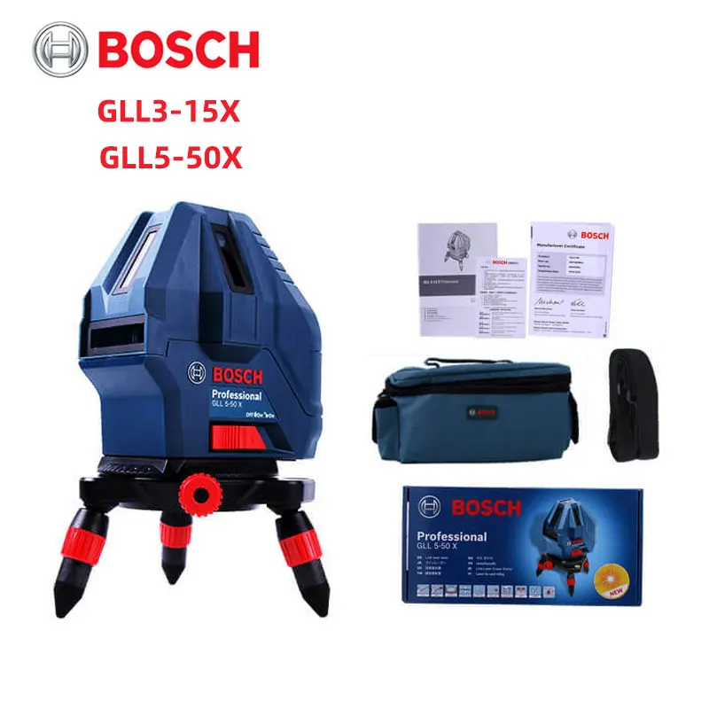 NIB Bosch Professional 3 Point Self Leveling Laser Level +/ 1/4 in Accuracy 