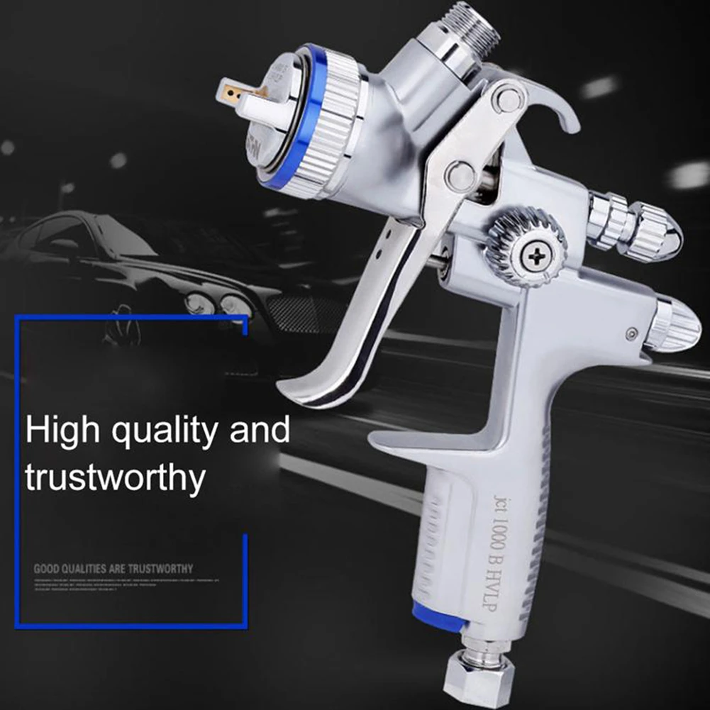 

1pcsHigh Atomization Paint Spray Gun Nozzle 1.3mm Pneumatic Metal Light Weight Spray Gun for Furniture Wall Car Factory Painting