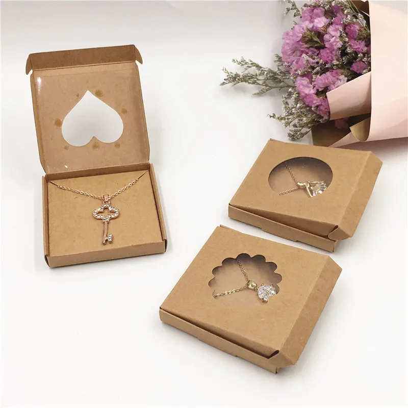 Diy Paper Jewelry Box With Earring Card Inserts 100box +100 Ring /earring  Cards White/brown/black Gift Box Earring Ring Box - Jewelry Packaging &  Display - AliExpress