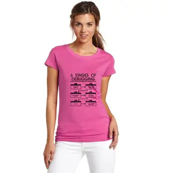 

Printed 6 stages of debugging computer programming t-shirts gents plus sizes s-5xl novelty top tee