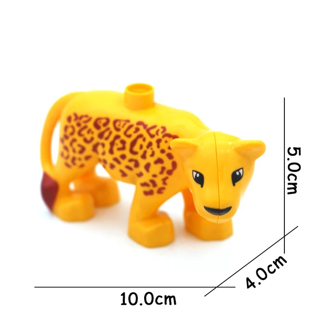 Big Size Building Blocks Animal Accessories Farm Figures Pig Rabbit Chicken Duck Dog Cat Bird horse Cow Sheep DIY Toys Gifts Leopard