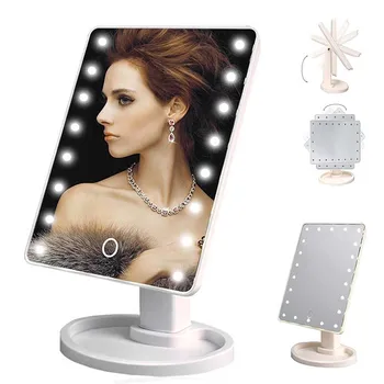 

Mirror Lamp 16 LED Beauty Gifts Cosmetic LED Luminous Mirrors USB Home Decor Makeup Folding Magnifying Interior Design Bathroom