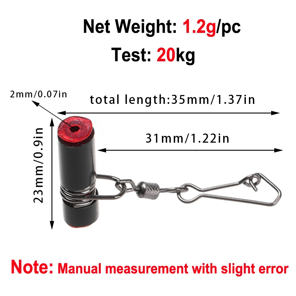 10 Pcs Black Plastic Head Swivel Sea Fishing Balance Strong Snap String Hooks Bracket Anti-winding Tackle Sinker Slides fishing tools fishing accessories fishing counterweight sinker fishing tool fishing float fishing tackle fishing swivels fishing hook fishing hook keeper fishing hook tube
