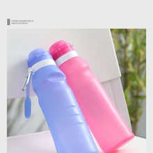 Силиконовая Спортивная бутылка для воды, спортивная чашка, складная бутылка для еды, силикагель, бутылка для путешествий