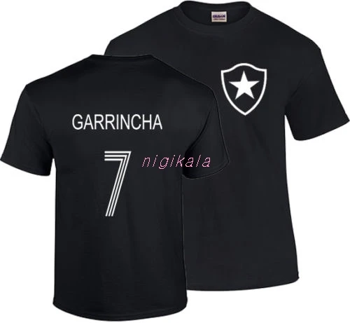 

GARRINCHA T SHIRT BRAZIL BOTAFOGO FOOTBALL CAMISETA SOCCER PELE Cool Casual pride t shirt men Unisex Fashion tshirt