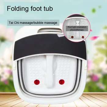 

Foldable Electric Foot Bath Automatic Compression Foot Massager Infrared Heating Plastic Feet Bath Reduce Pressure Relaxation