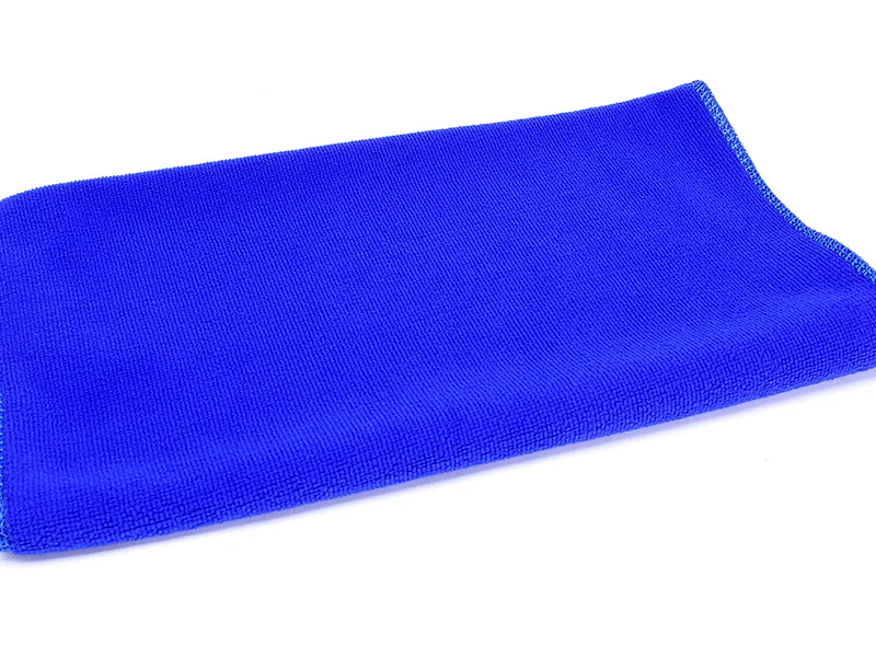 10PCS Microfiber Auto Car Detailing Soft Cloths Wash Towel Duster Kitchen Blue