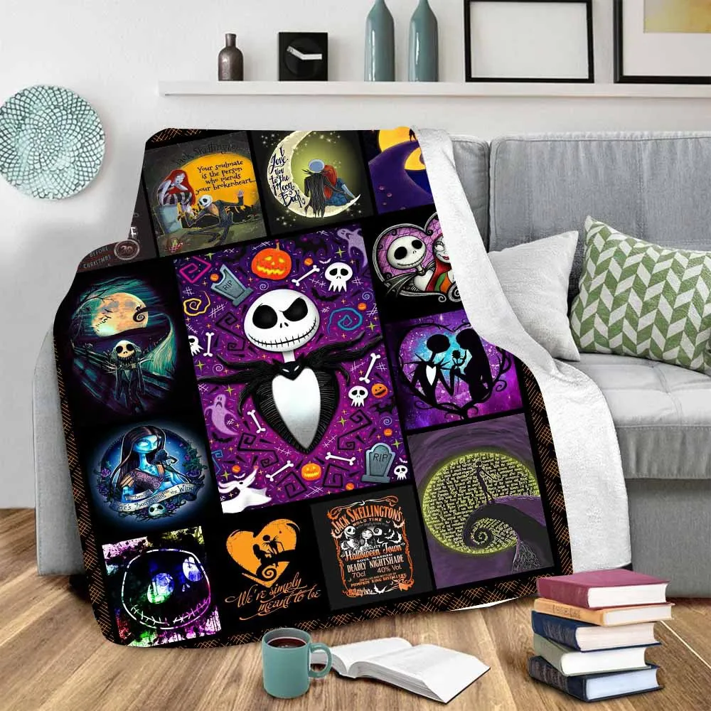 

The Nightmare Before Christmas Sherpa Blanket 3D Printed Wearable Blanket Adults/kids Fleece Blanket Drop Shippng 06