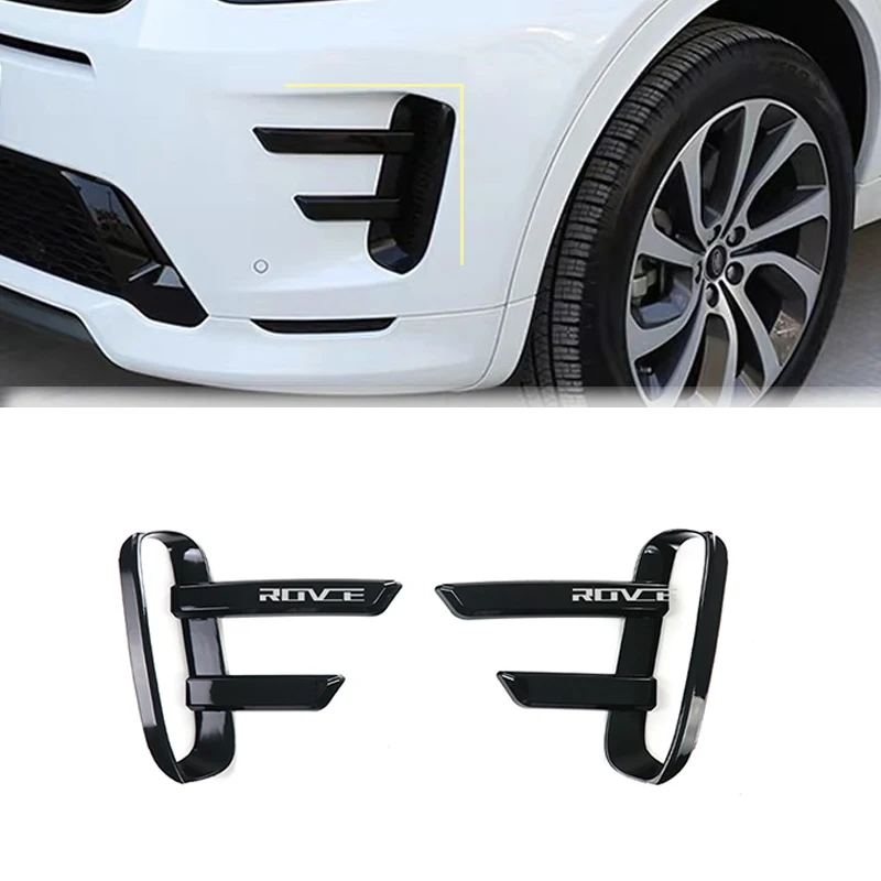 ABS Black Exterior Front Bumper Grille Air Vent Cover For Land Rover