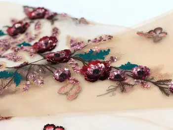 

top quality CiCi-18.9809 french lace fabric african lace fabric with embroidery mesh tulle fabric