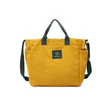 От производителя Южная Корея Холщовая Сумка женская сумка на одно плечо универсальная контрастная цветная художественная и художественная сумка