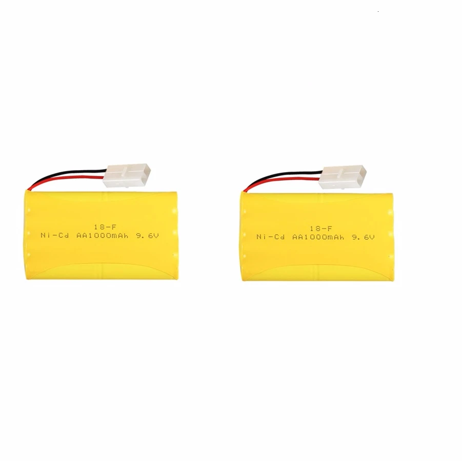 Light Yellow Модель H) Ni-CD 9,6 в 1000 мАч батарея+ USB зарядное устройство для Rc игрушки автомобиль Танк Поезд Робот Лодка пистолет AA 9,6 в перезаряжаемый аккумулятор - Цвет: Light Yellow
