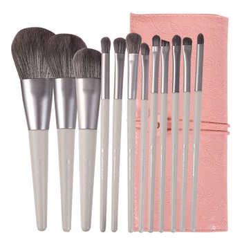 

XIXI 12 Pcs Makeup Brush Set Beauty Tools For Loose Powder Blush Blending repairing Eyeshadow Lip Eyebrow Brushes Comestic Acce