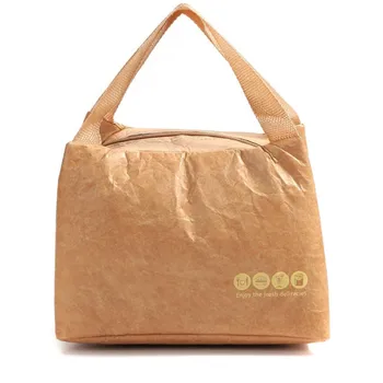 

Tyvek Cooler bag lunch bags for women thermal breakfast food box portable picnic travel Digestible aluminum film for outdoor