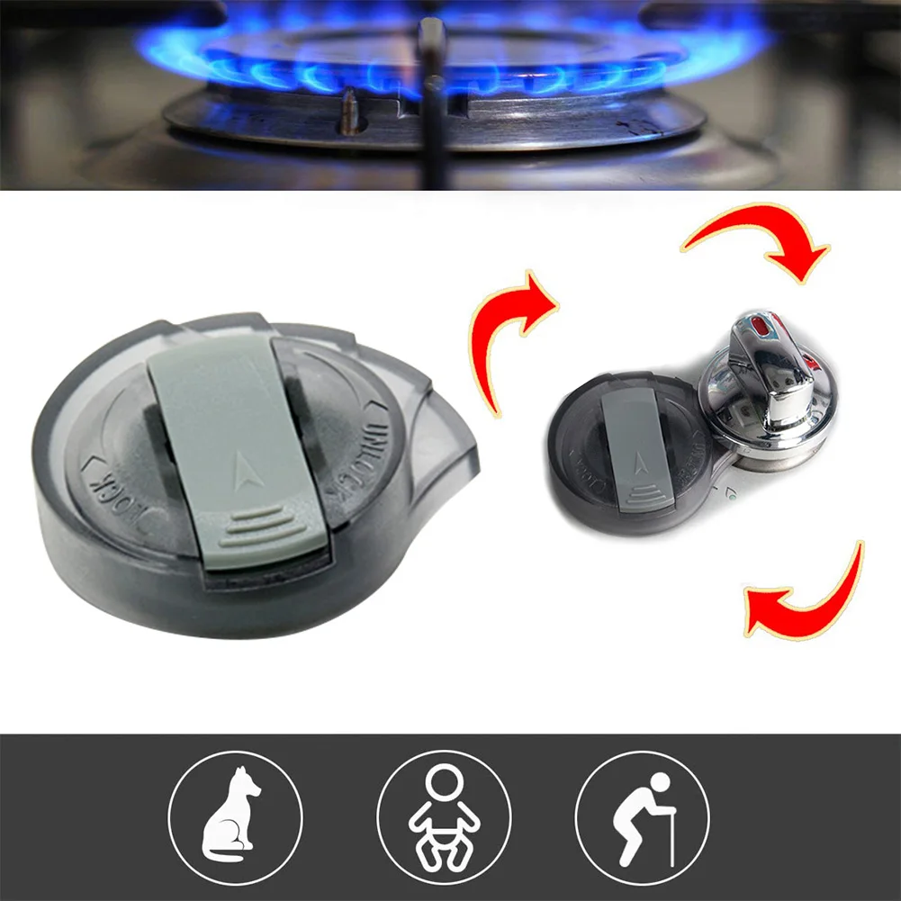 2PCS Child Gas Stove Safety Lock Burner Knob Locks Stove Guard Oven