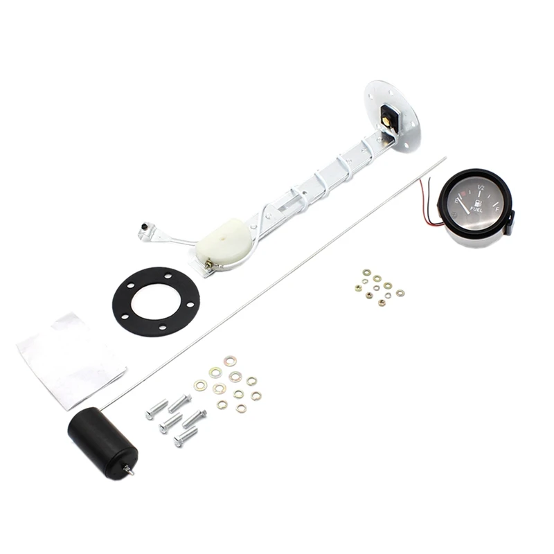 

2 Inch 52mm Car Fuel Level Gauge Meter with Fuel Sensor E-1/2-F Pointer Indicator 12V