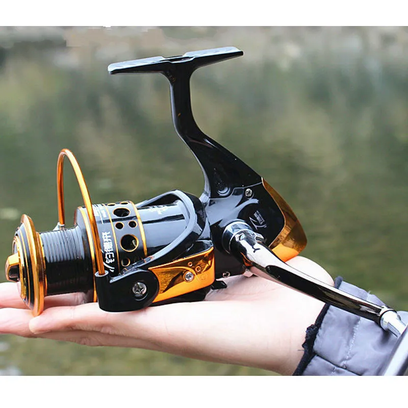2020 New Fishing Reel 2000 3000 4000 5000 6000 Series Spinning Reel 5.2:1Gear Ratio 12+1BB Left And Right Carp Fishing Reel