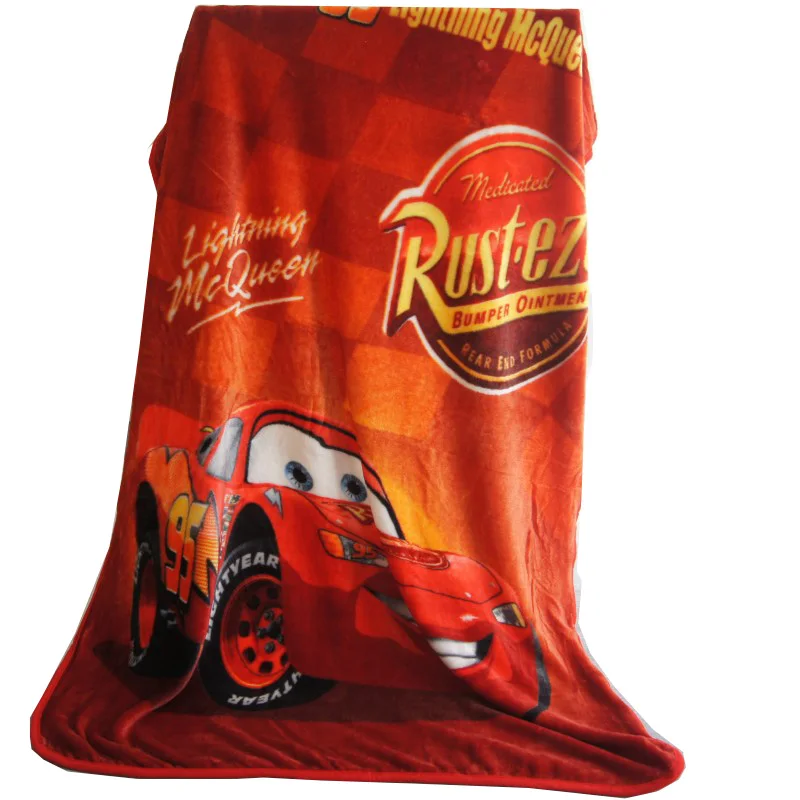 Диснеевская красная Lightning McQueen 95 Car из мягкого флиса Одеяла Пледы 100x140 см для
