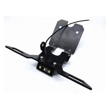 

Motorcycle Rear License Registration Plate Tail Frame Holder Aluminum Alloy with LED Lights Car License Plate for YAMAHA R15 V3