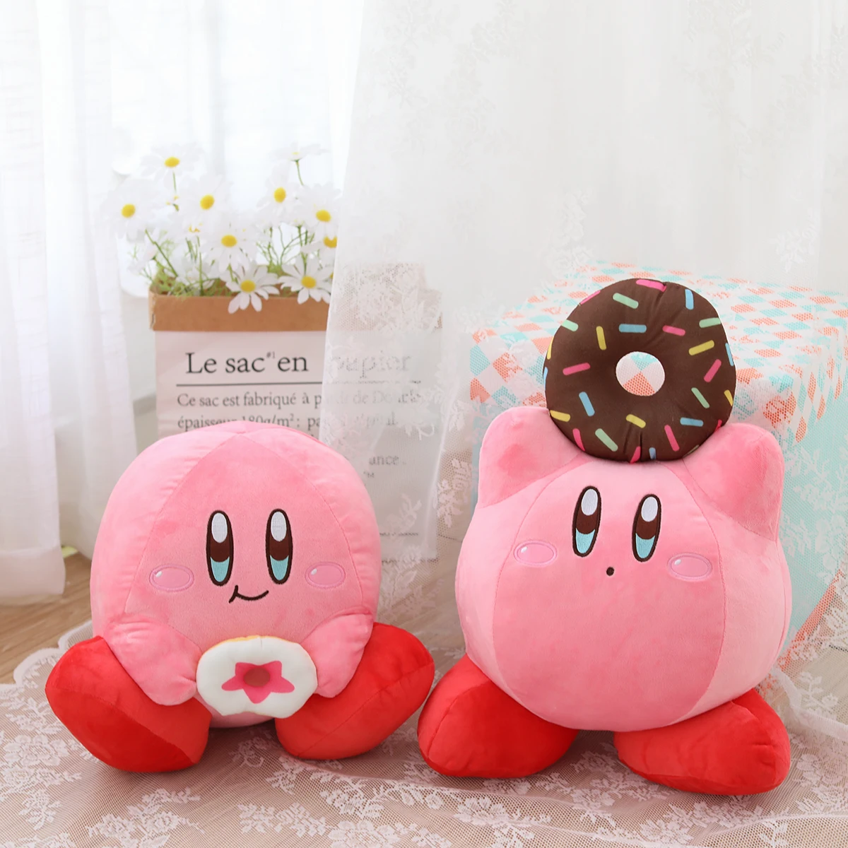Плюшевый Кирби игрушка кавайная игра периферическая Мягкая кукла пончики серия