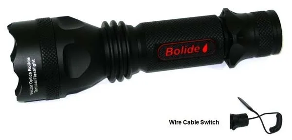 Векторная оптика Bolide тактический светодиодный фонарь CREE 300 люмен, переключатель кабеля нормальный и автомобильное зарядное устройство кобура, крепление, слинг