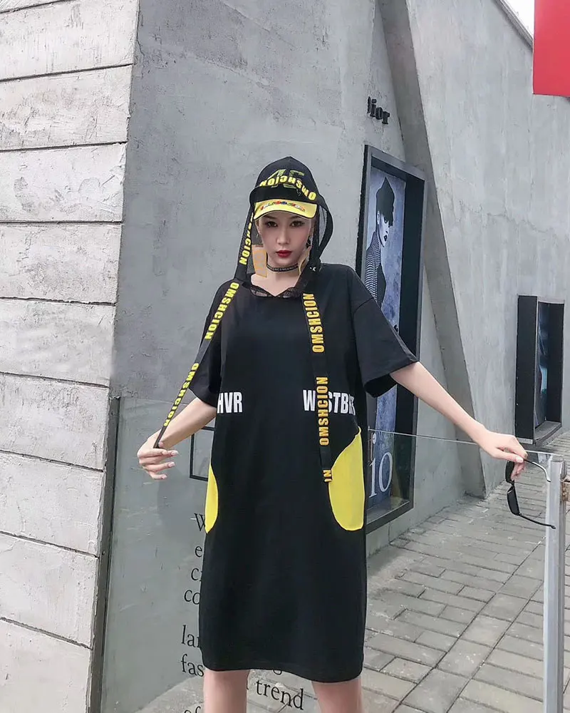 FREE SHIPPING Korean Street Pleated Dress JKP4379