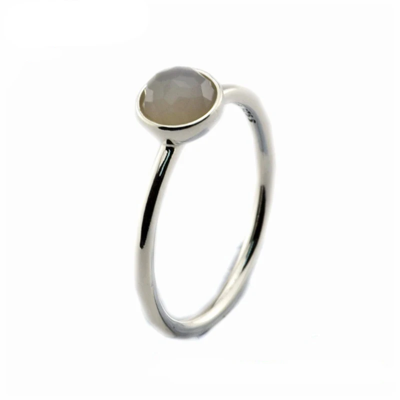 12 Months Birthstone Crystal Rings for Women 925 Sterling Silver Jewelry Birthday Women Rings Fashion Pave Stone Girl Ring Gifts - Цвет основного камня: 6