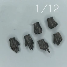 

3AToys 1/12th Black Gloved Hand Changeable Model 6PCS/SET Can Suit 6inch DAM CF Body Doll Accessories