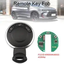 433Mhz 3 Buttons Remote Smart Car Key with ID46 Chip KR55WK49333 Fit for BMW Mini New qcontrol car remote smart key 433mhz id46 chip suit for hyundai santa fe ix45 vehicle control alarm door lock