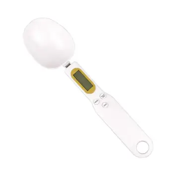

Practical Spoon Scale Portable Digital Measuring Spoon With Built-in Battery White