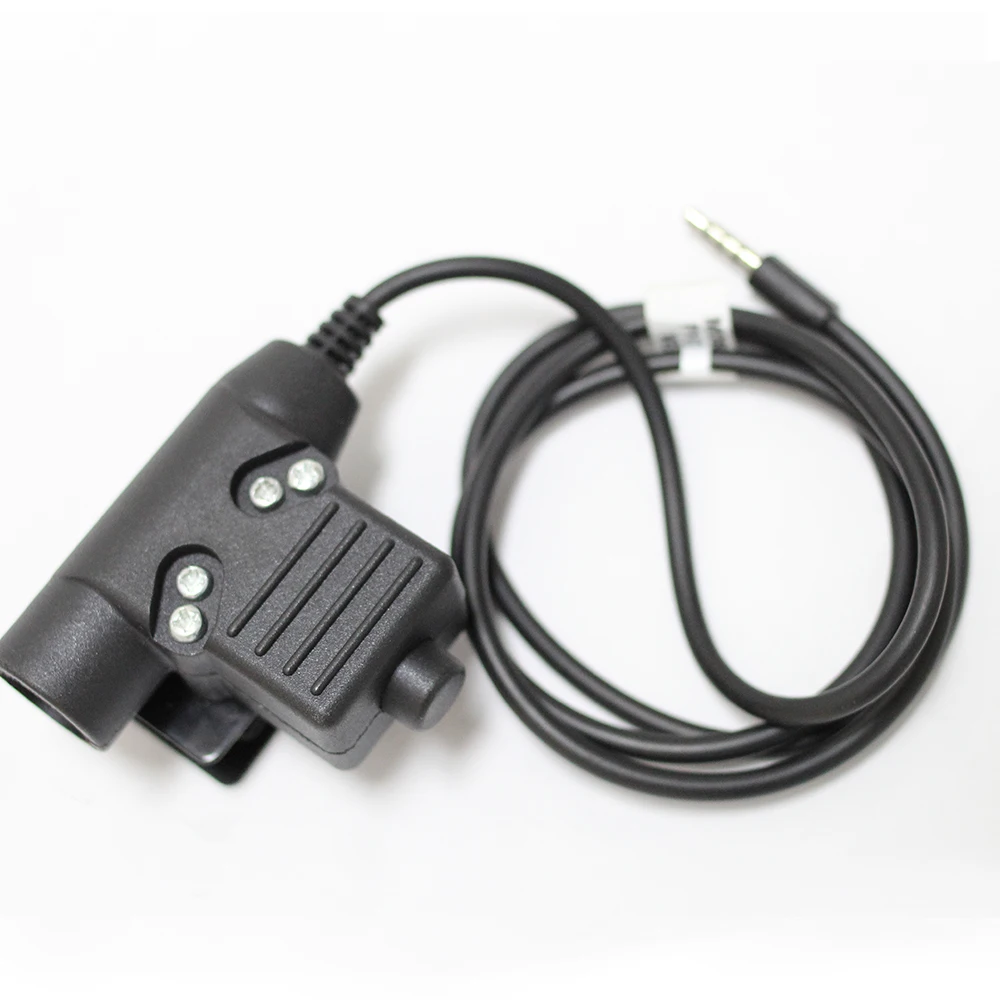 

Headset Adapter Tactical U94 PTT Cable Plug for Baofeng UV-9R Plus UV-XR BF-A58 BF-9700 GT-3WP Portable Radio Walkie Talkie
