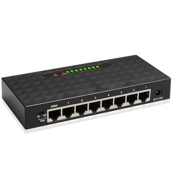 

8 Port Gigabit Network Switch 1000Mbps Gigabit Ethernet Network Switch Lan Hub Ethernet Smart Switcher EU Plug