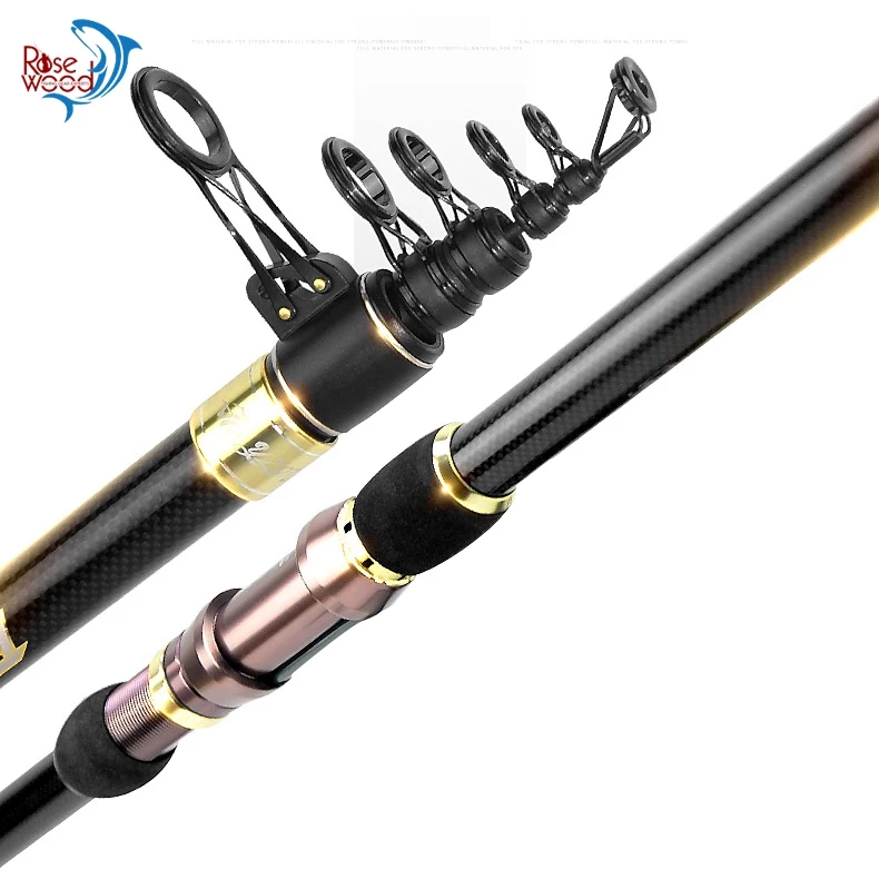 

High Performance Fishing Pole 3.6m 3.9m 4.2m 4.5m Superhard Telescoping Rod For Saltwater Freshwater Inshore Offshore Outdoor