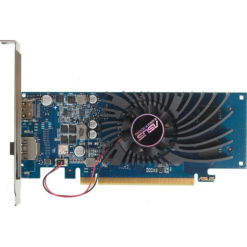 Видеокарта Asus PCI E GT1030 2G BRK NV 2048Mb 64b GDDR5 1228/6008/HDMIx1/DPx1/HDCP Ret low pr|Графические карты| |