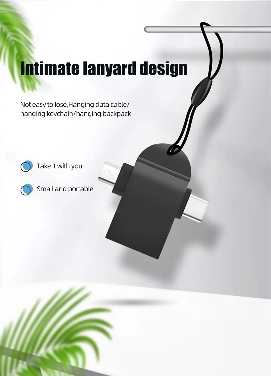 ihuigol Type-C OTG Adapter 2in1 Micro USB Male To USB Female Adapter For Macbook Pro LG Samsung S9 S10 Xiaomi mi 9 USB Connector (9)
