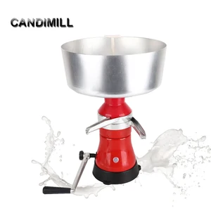 CANDIMILL Aluminum Alloy Manual Cream Separator Home Milk Skimming Machine Milk Centrifugal Separating Machine Milk Skimmer