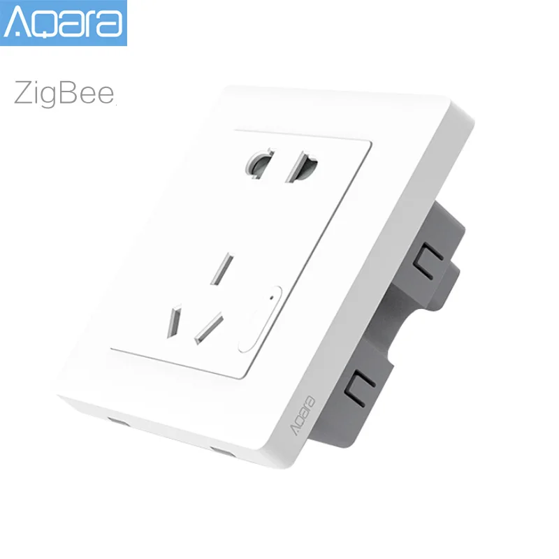 Оригинальный настенный выключатель Aqara Smart светильник Control ZiGBee розетка через