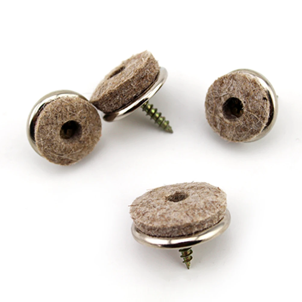 1Pc Heavy Felt Feet Pad Skid Glide Furniture Chair Table Leg DIY Nail Protector For Home 22/24/28mm
