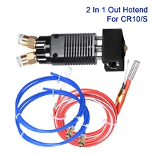 2 в 1 из Hotend двухцветная j-головка 12 24 В 40 Вт 1,75 мм части 3D-принтера MK8 экструдер нагреватель Блок V6 насадка для CR10 CR10S ender3