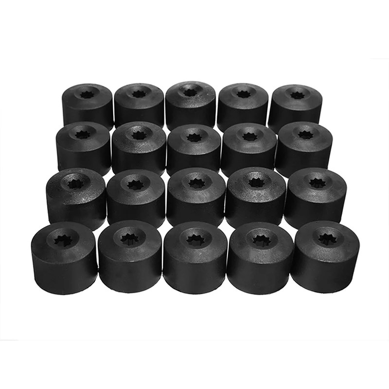 20Pcs 17mm Wheel Nut Bolt Cover Cap with Hook For V-W Car-styling Accessories