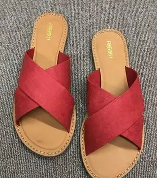 

YEELOCA 2020 Cool Black White Comfortable Female Sandals m002 Asual Outdoor Slippers Large Size Cross ZE59