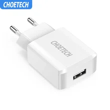 CHOETECH, 5 В, 2 А, одиночное/двухпортовое USB настенное зарядное устройство, универсальное зарядное устройство для samsung Galaxy S8/S7/S6