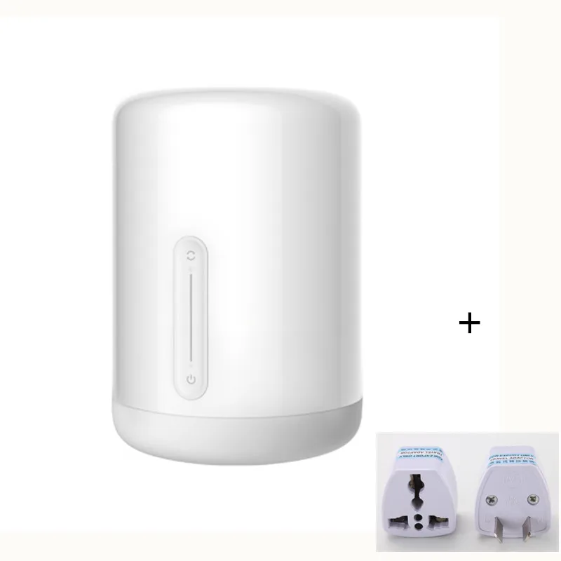 Xiaomi Mijia прикроватная лампа 2 умный настольный светодиодный ночник Bluetooth WiFi сенсорная панель управления mihome APP светодиодный светильник для Apple HomeKit Siri - Цвет: Add AU Plug