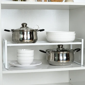 

2019 Multi-function Cabinet Layered kitchen Dish Rack Iron Drain Rack Plate Rack Dish Storage Shelf Kitchen Storage Accessories